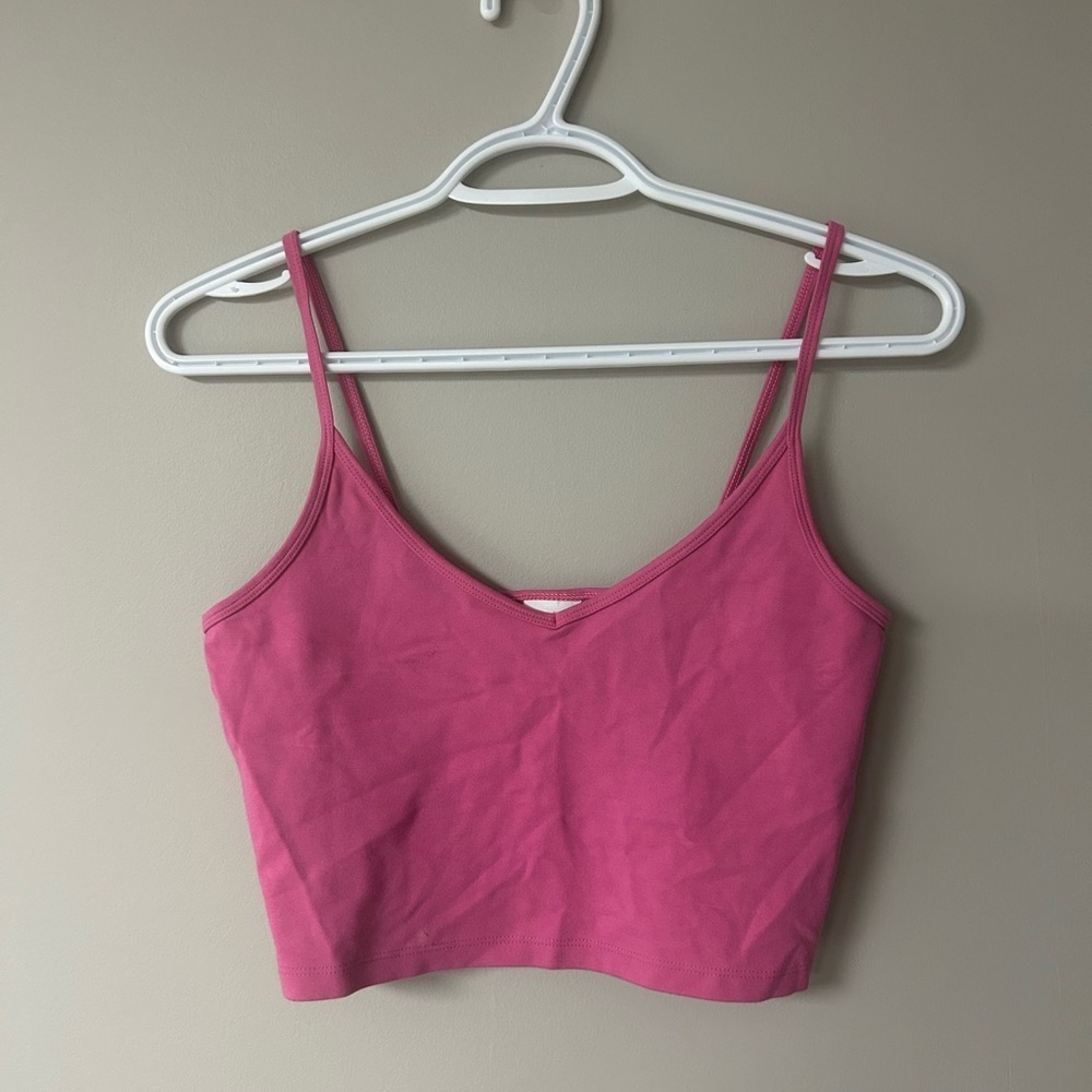 Sun•Deh Pink Cropped Tank Top